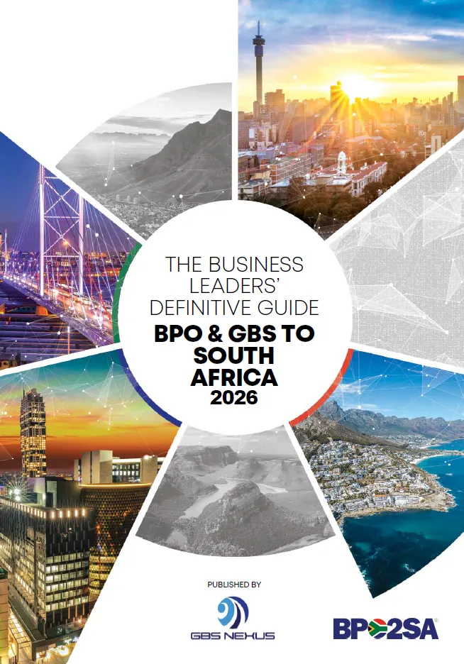 Cover of the BPO2SA guide: Why Offshore BPO & GBS to South Africa